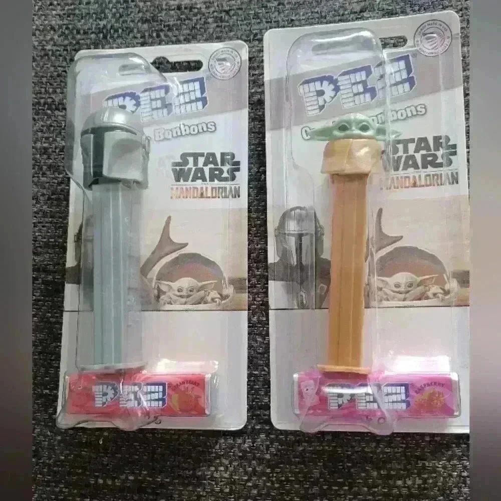 PEZ Star Wars The Mandalorian "The Mandalorian" &  "GroguThe Child" Dispensers